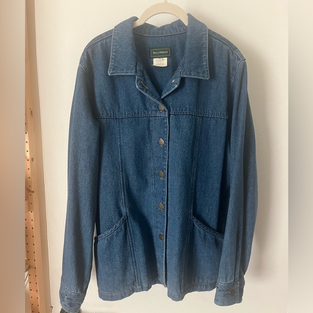 Cottage core vintage denim chore jacket